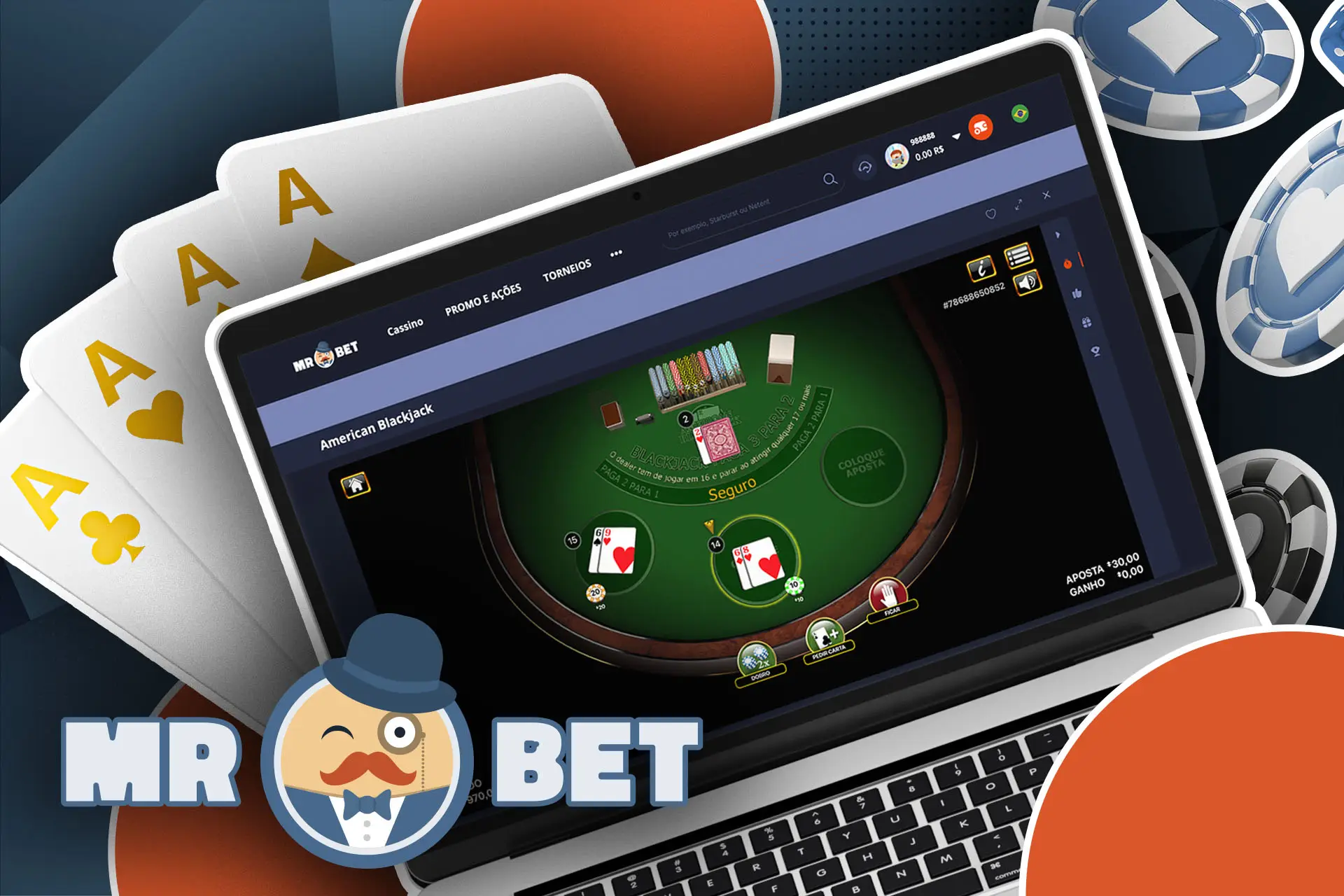 O Blackjack é um dos jogos de mesa mais populares no casino MRBET.