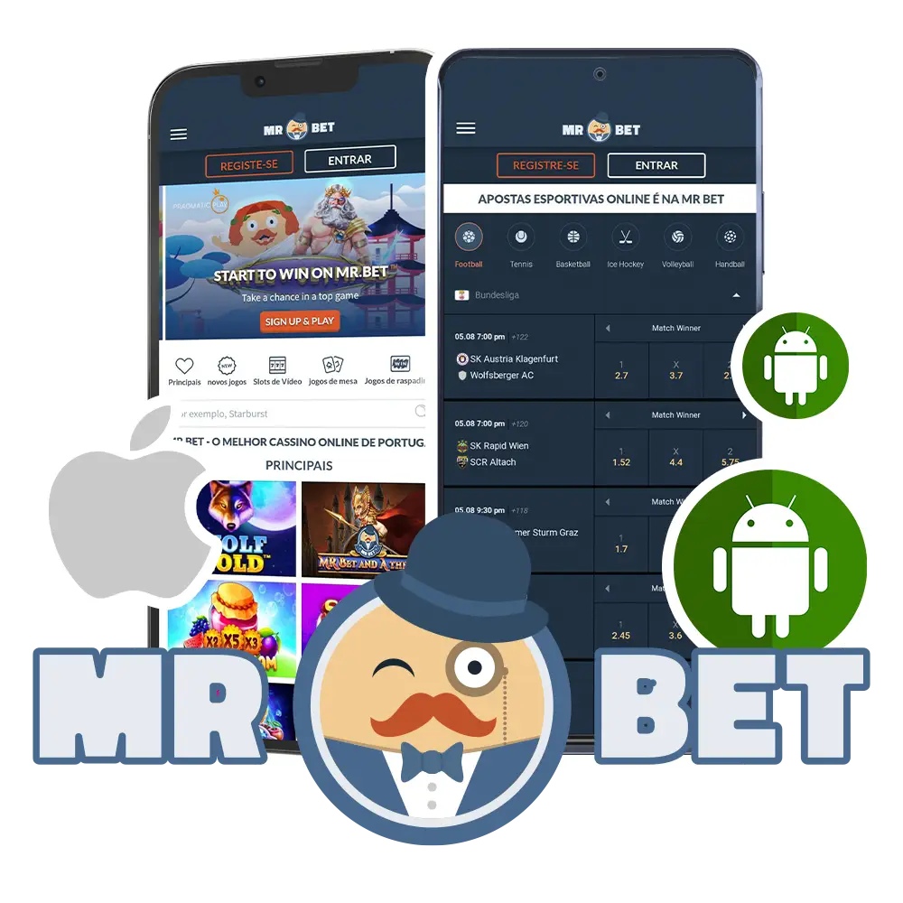 Baixe e instale o aplicativo móvel MRBET e comece a apostar pelo seu smartphone.