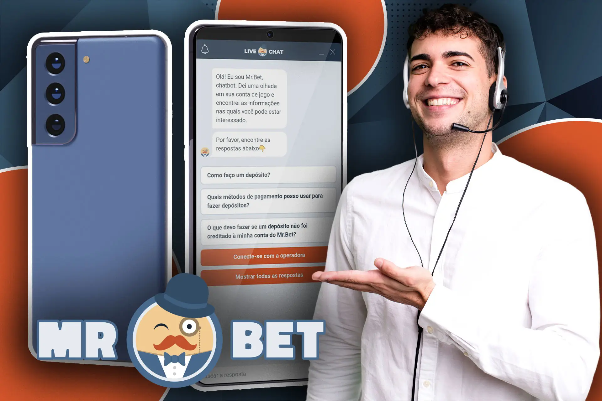 Você pode entrar em contato com a equipe de suporte da MRBET diretamente pelo seu smartphone.