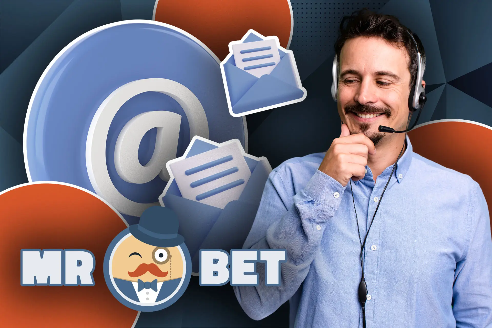 E-mail para entrar em contato com a equipe de suporte da MRBET.